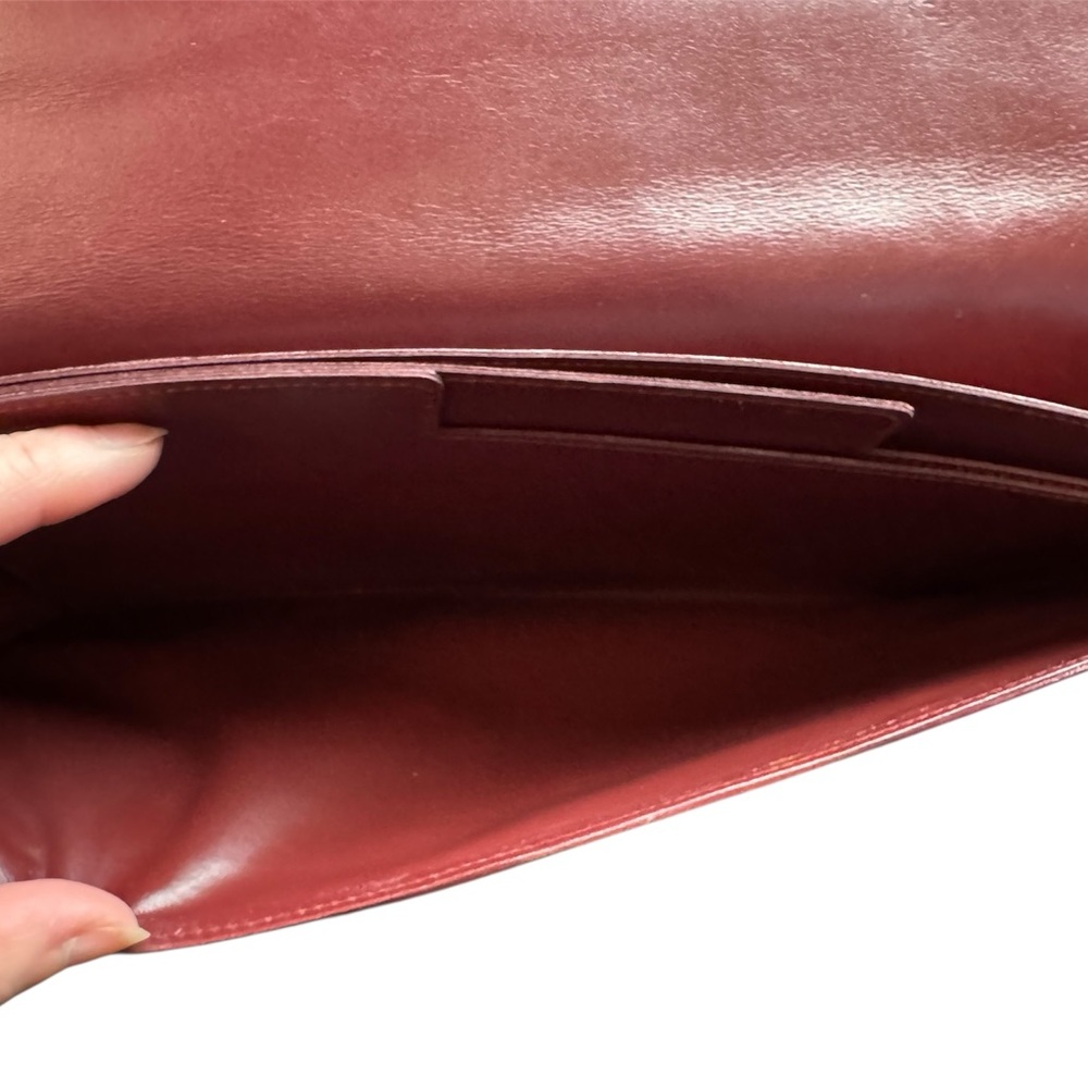 Cartier Must de Cartier Bodreaux Vintage Leather Clutch - Picture 7 of 9